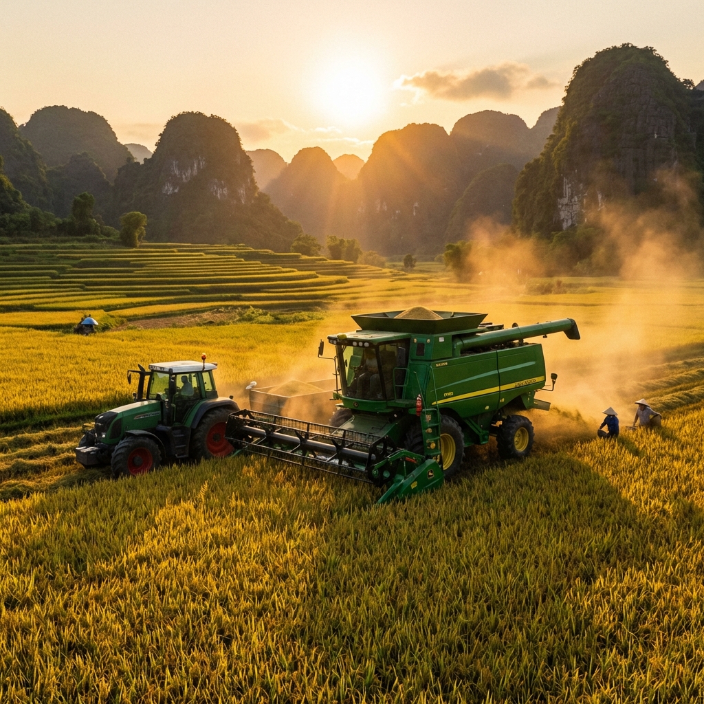 Máy móc nông nghiệp nào được giảm thuế GTGT xuống 5% từ 2026?
