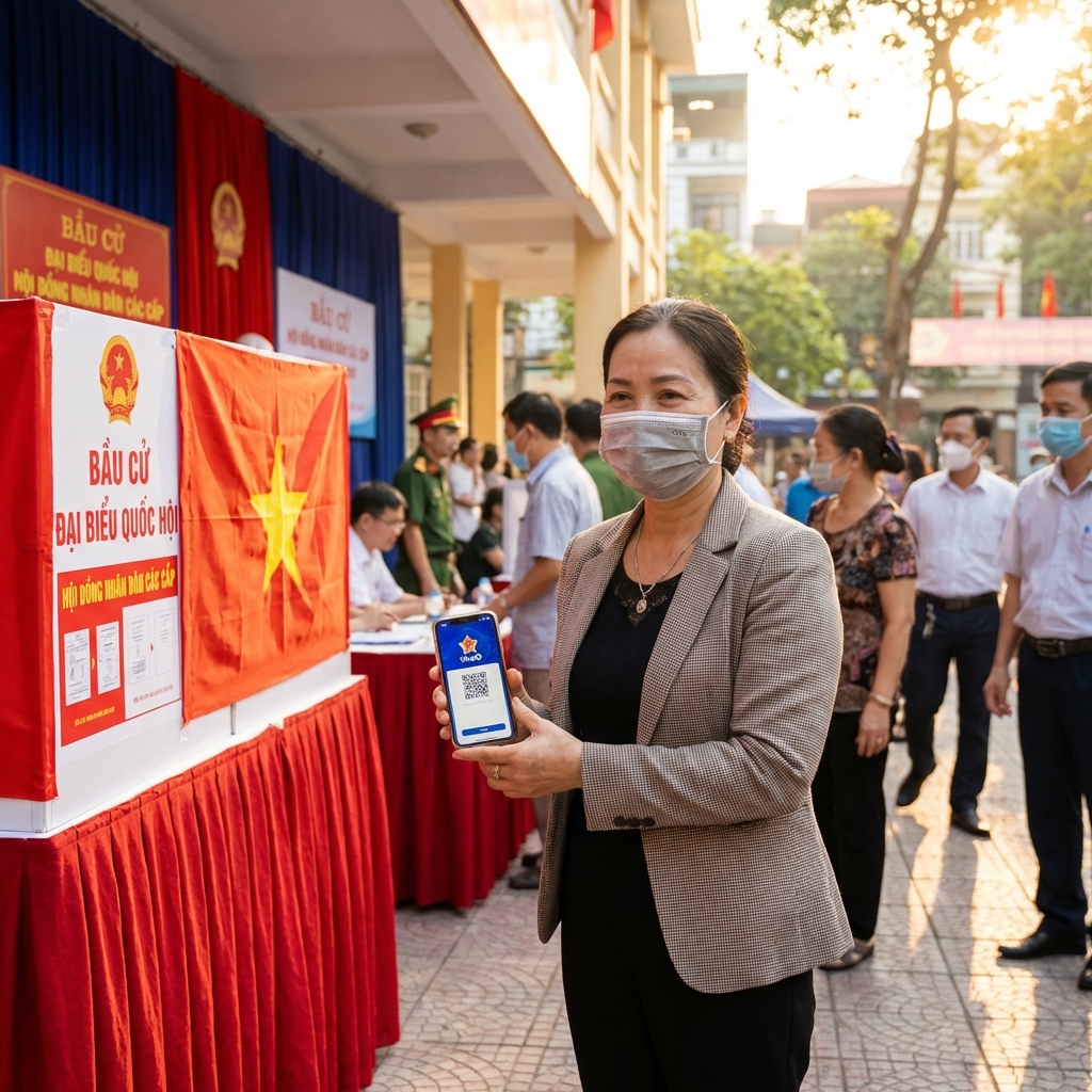 Bỏ phiếu nơi khác bằng VNeID: Bước ngoặt số hóa bầu cử?
