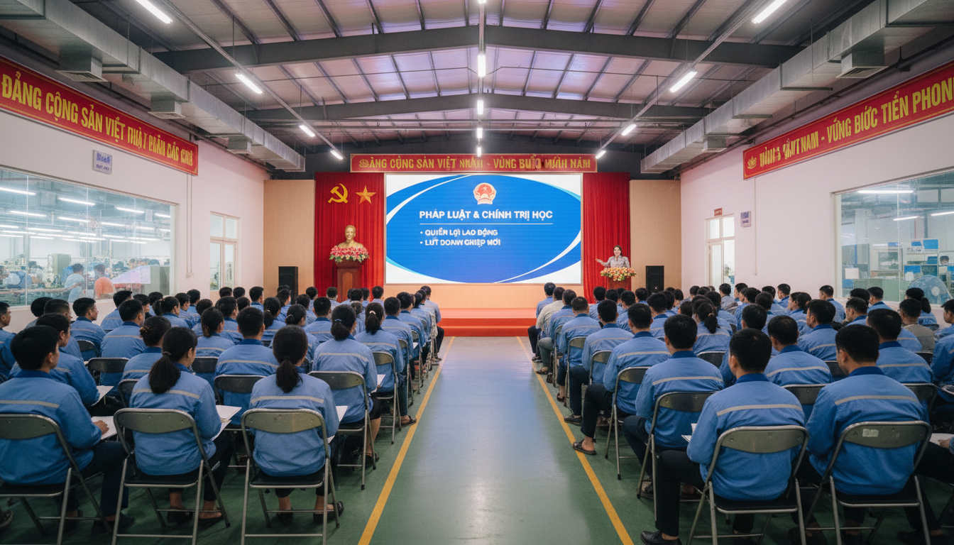 Sốc: Doanh nghiệp phải trả lương cho công nhân đi học luật 8 giờ/năm?
