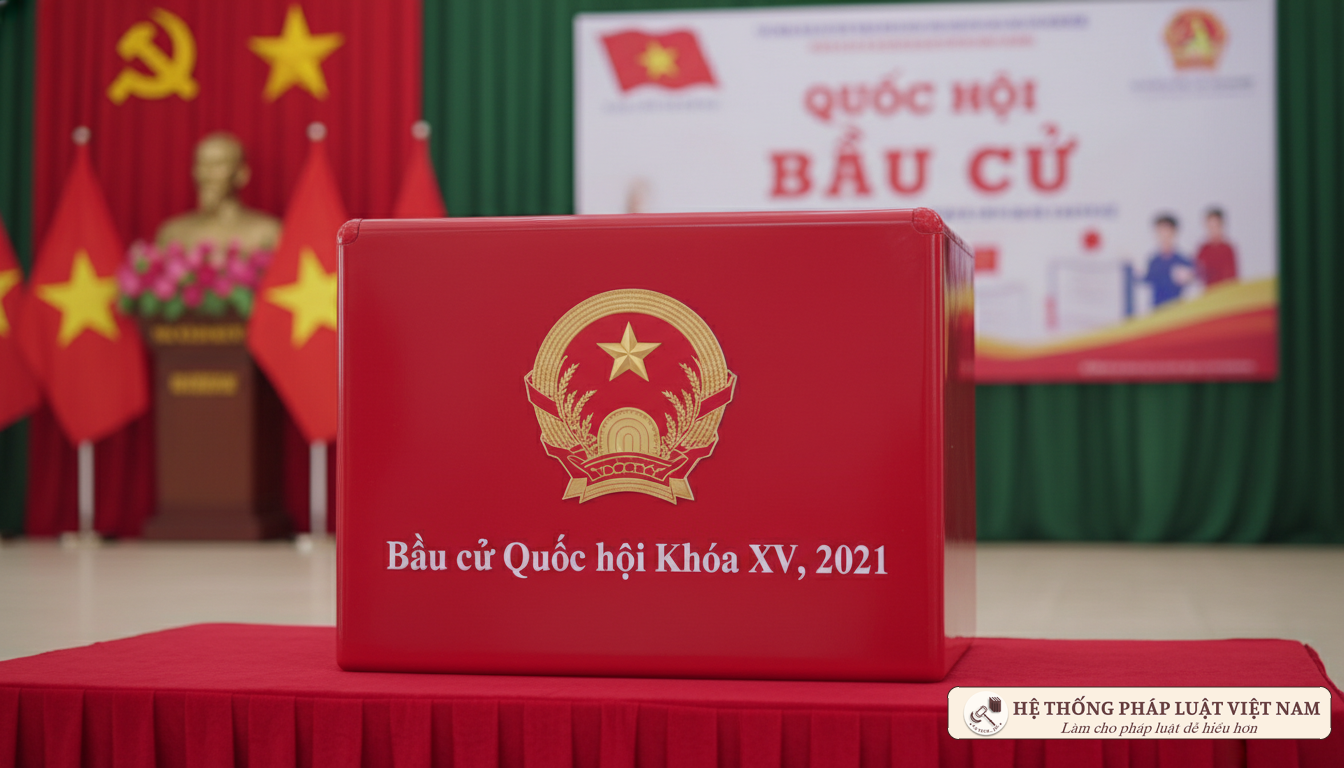 Hòm phiếu bầu cử 2021
