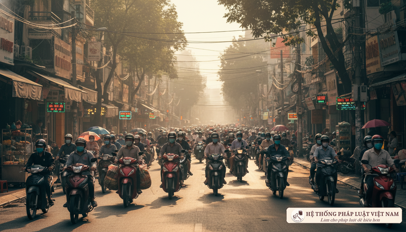 Đường phố Hà Nội trong giai đoạn phòng chống dịch COVID-19