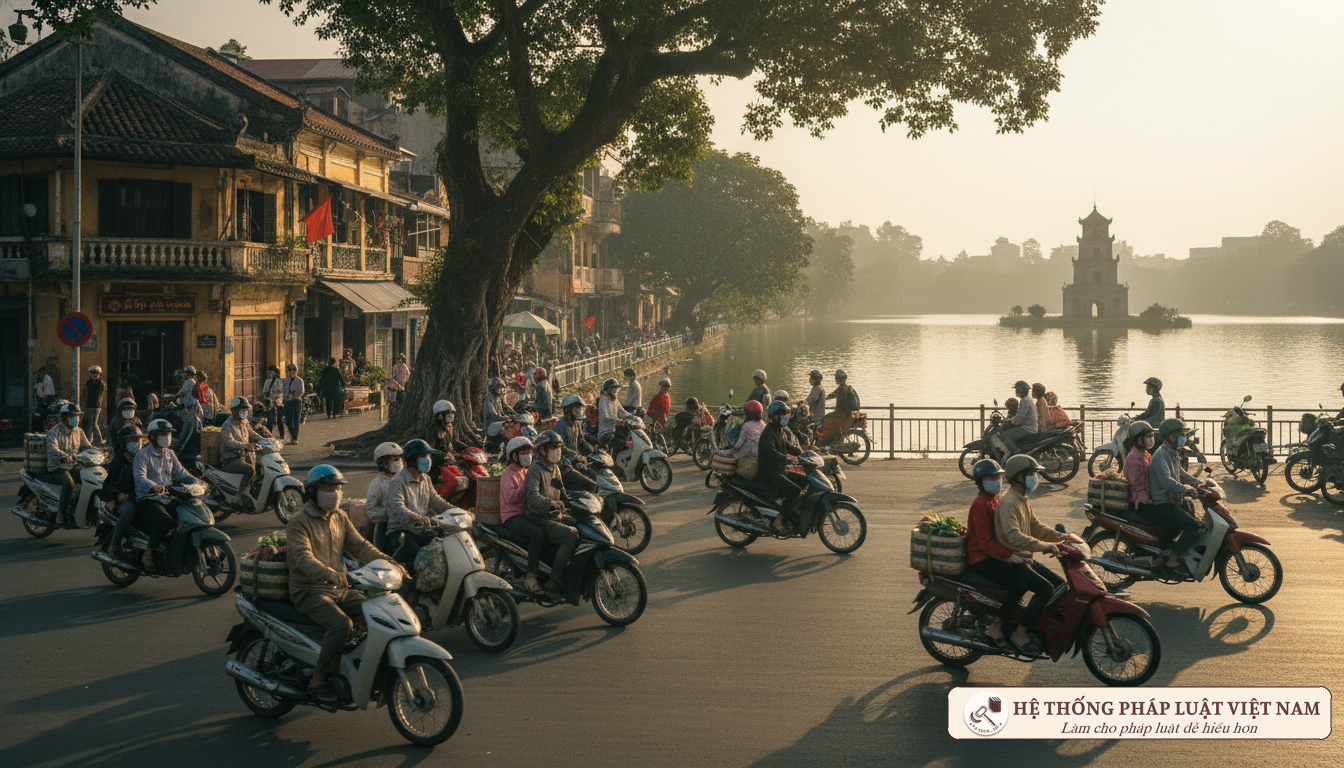 Người dân đeo khẩu trang tại Hà Nội