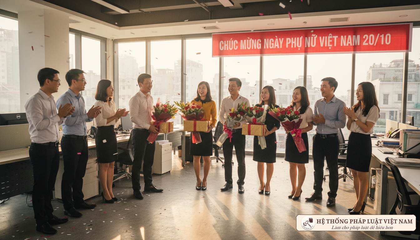 Doanh nghiệp có bắt buộc phải tặng quà cho lao động nữ ngày 20/10? Giải đáp chi tiết quy định pháp luật năm 2018
