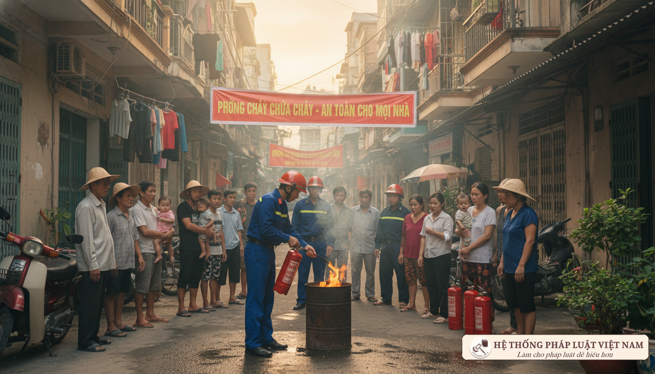 Tập huấn phòng cháy chữa cháy cho người dân