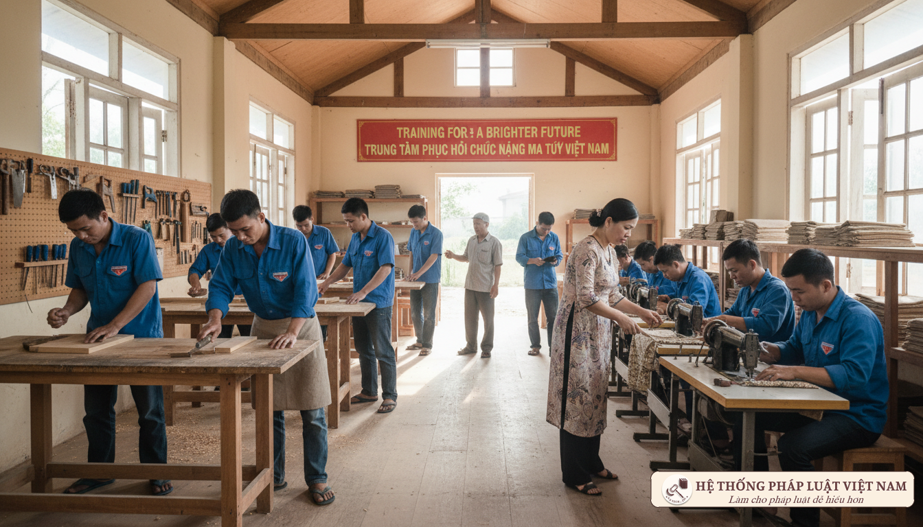 Hoạt động giáo dục nghề nghiệp tại cơ sở cai nghiện