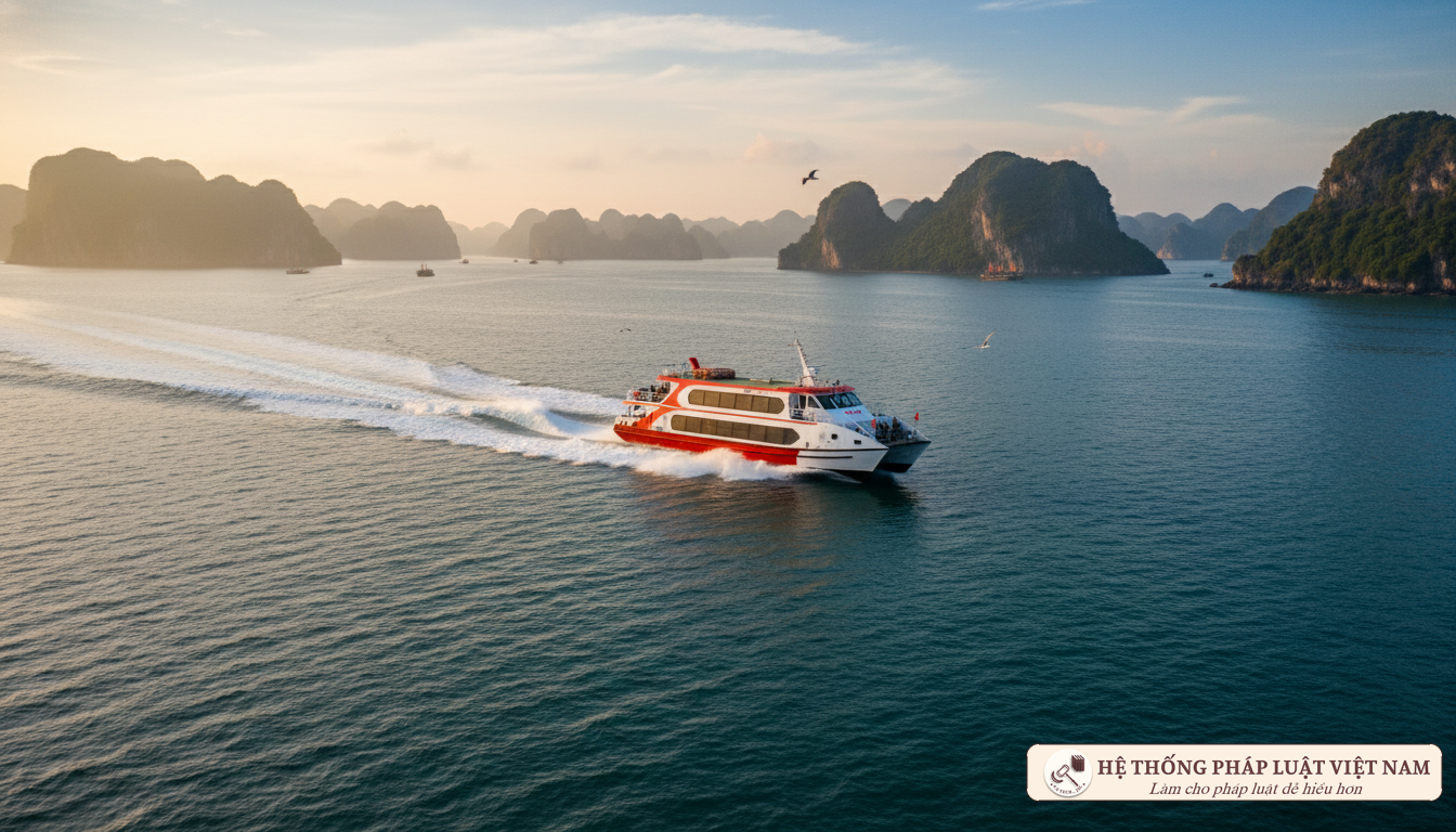 Tàu khách cao tốc trên biển Việt Nam