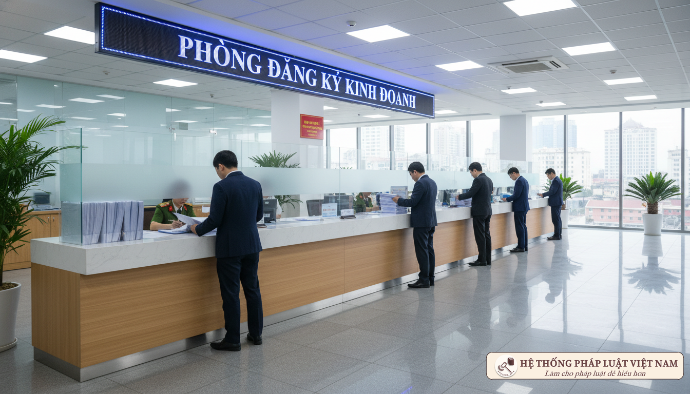 Nộp hồ sơ đăng ký địa điểm kinh doanh tại Phòng ĐKKD
