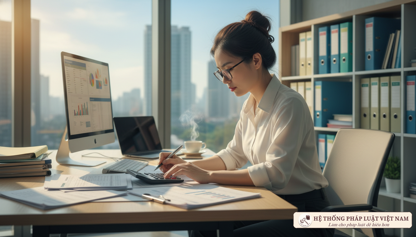 Kế toán thuế làm việc