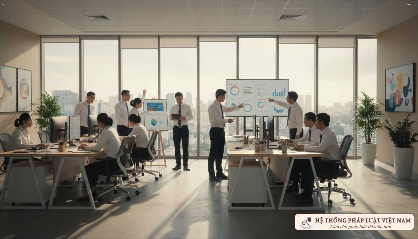Cán bộ công chức làm việc tại văn phòng chính phủ
