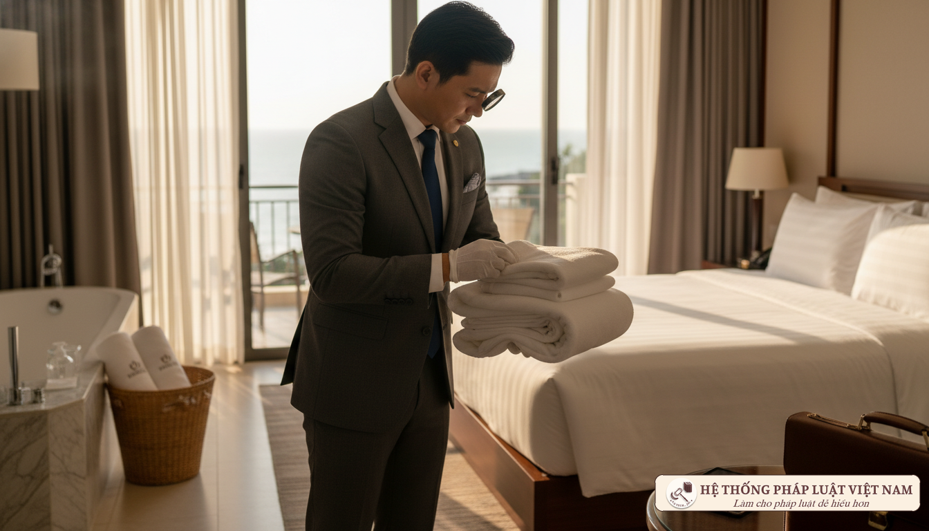 Thanh tra kiểm tra điều kiện vệ sinh khách sạn
