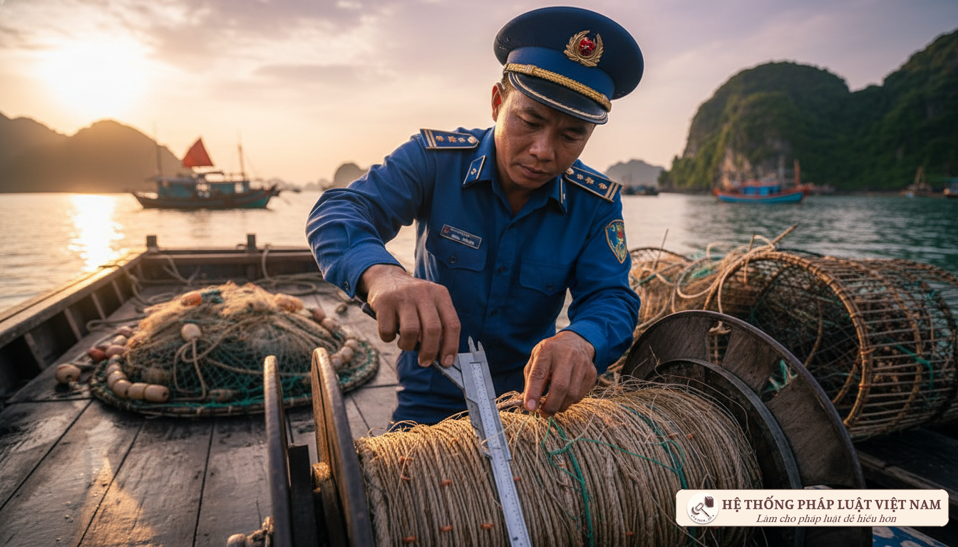 Kiểm ngư kiểm tra tàu cá