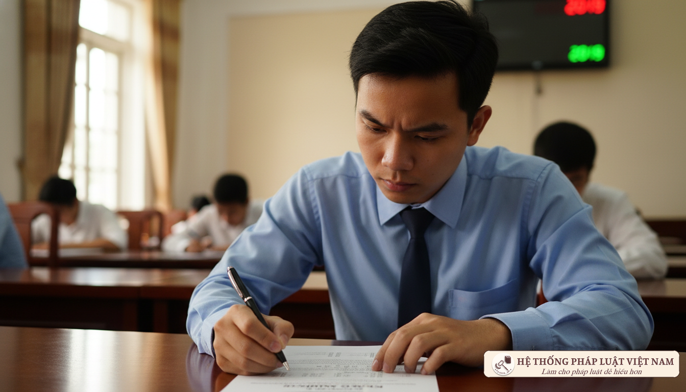 Thí sinh thi công chức xã