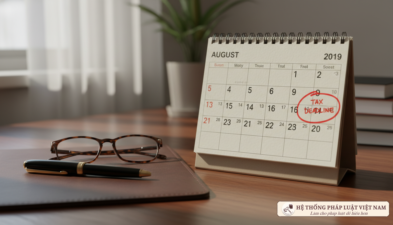 Lịch để bàn tháng 8 năm 2019