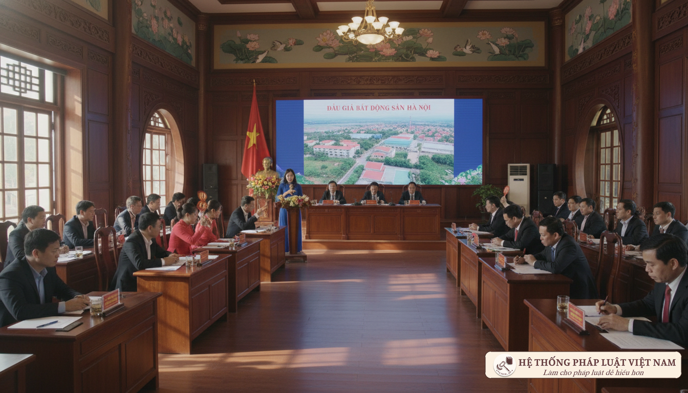 Phiên đấu giá đất chuyên nghiệp tại Hà Nội