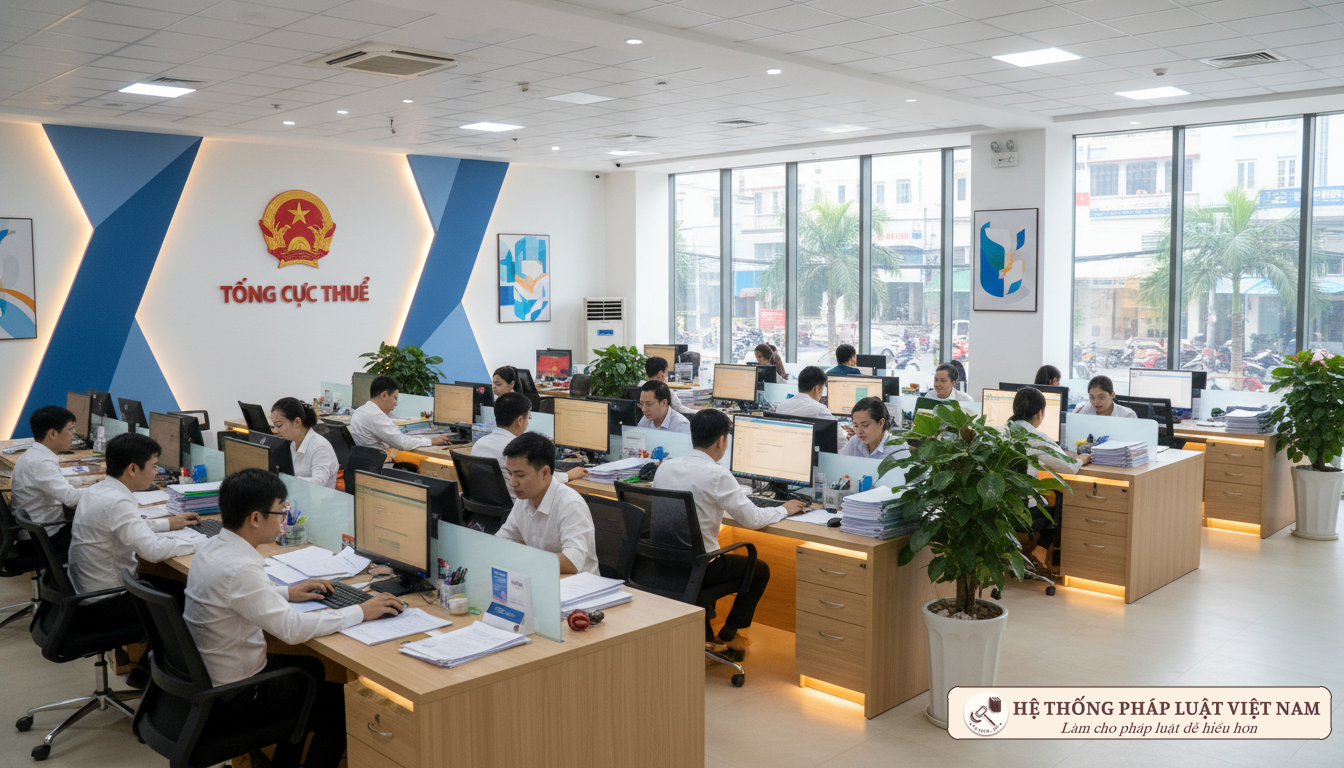 Người dân tại cơ quan thuế