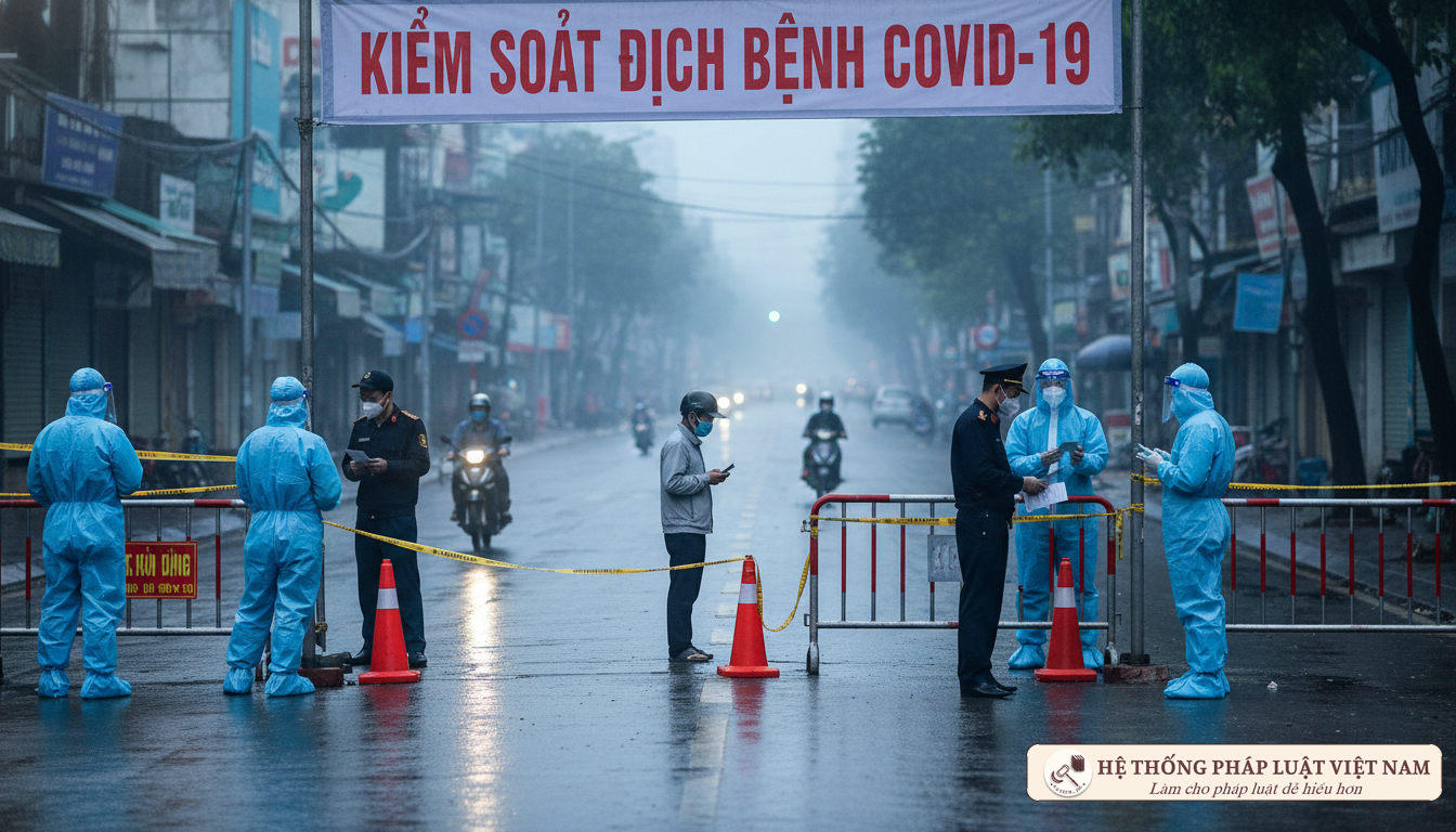 Chốt kiểm soát dịch bệnh tại Hà Nội năm 2020