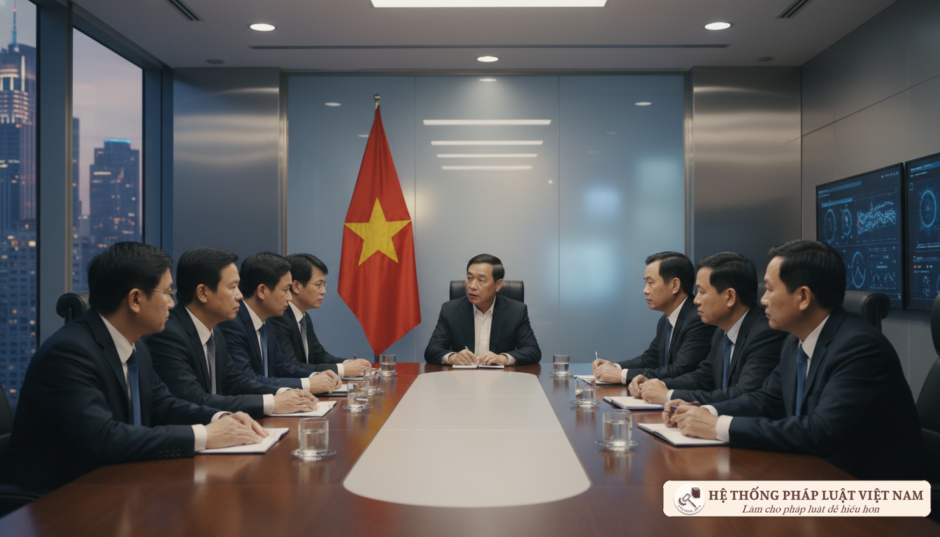 Cán bộ công chức thảo luận công việc