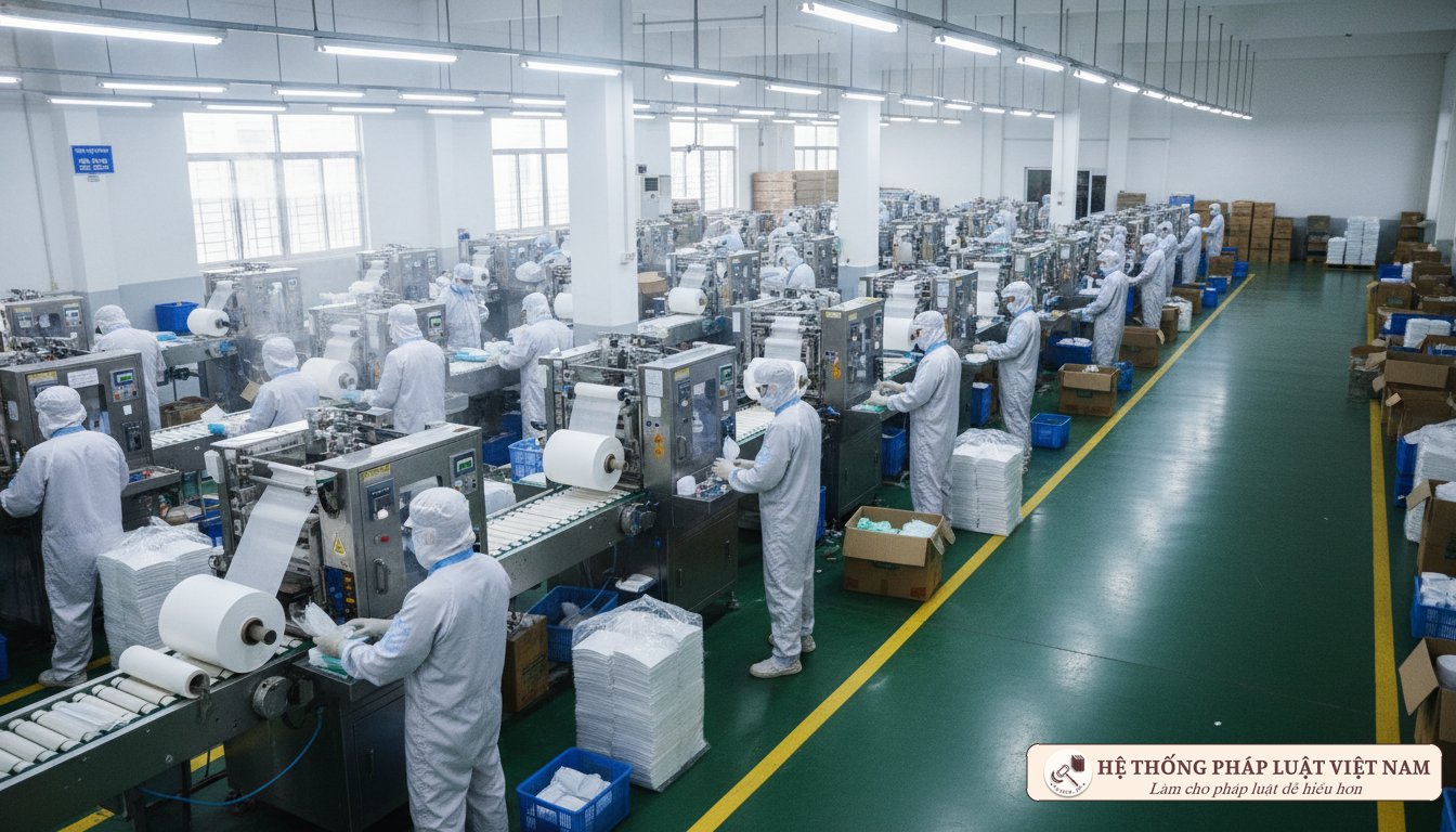 Dây chuyền sản xuất khẩu trang