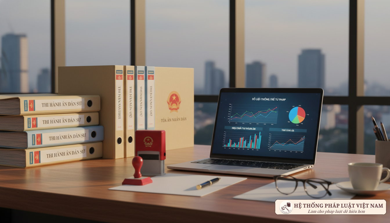Thống kê thi hành án dân sự theo Thông tư 06/2019/TT-BTP