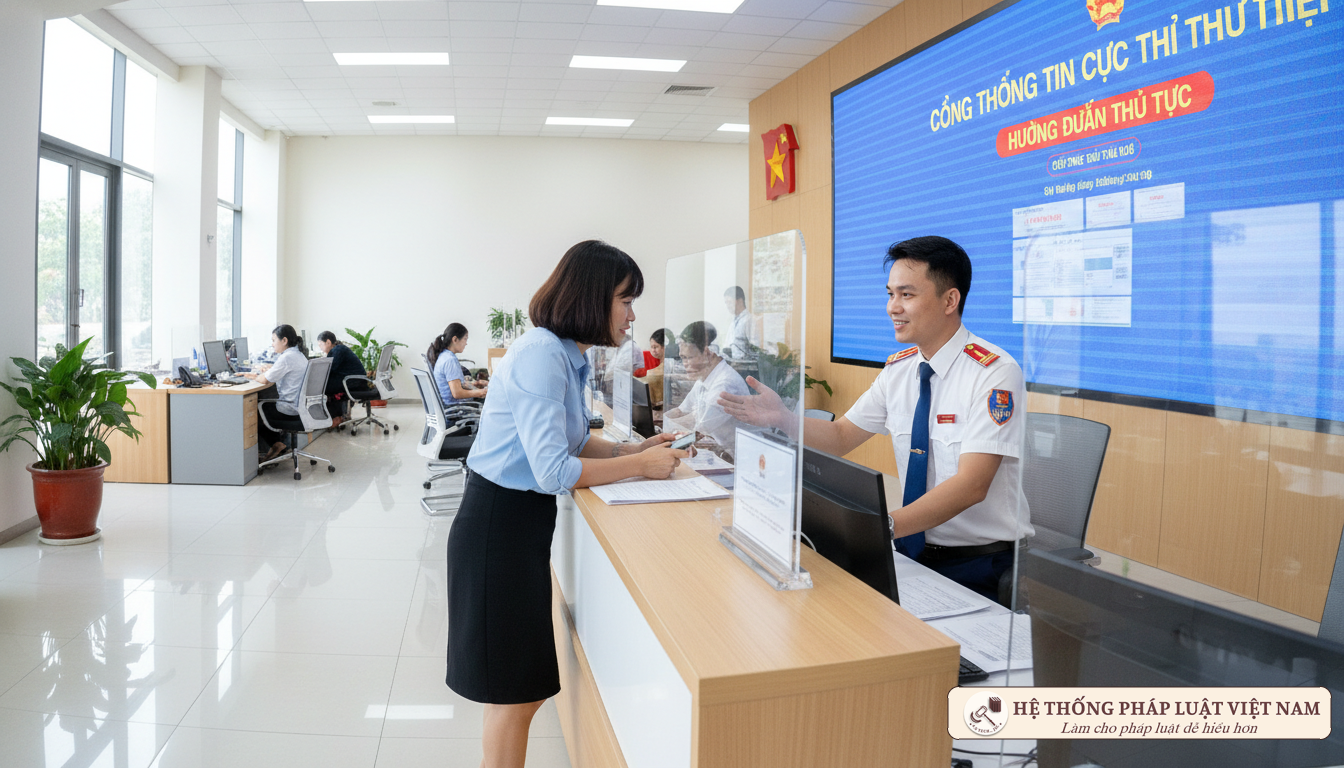 Hướng dẫn quyết toán thuế tại cơ quan thuế Cán bộ thuế hướng dẫn người dân
