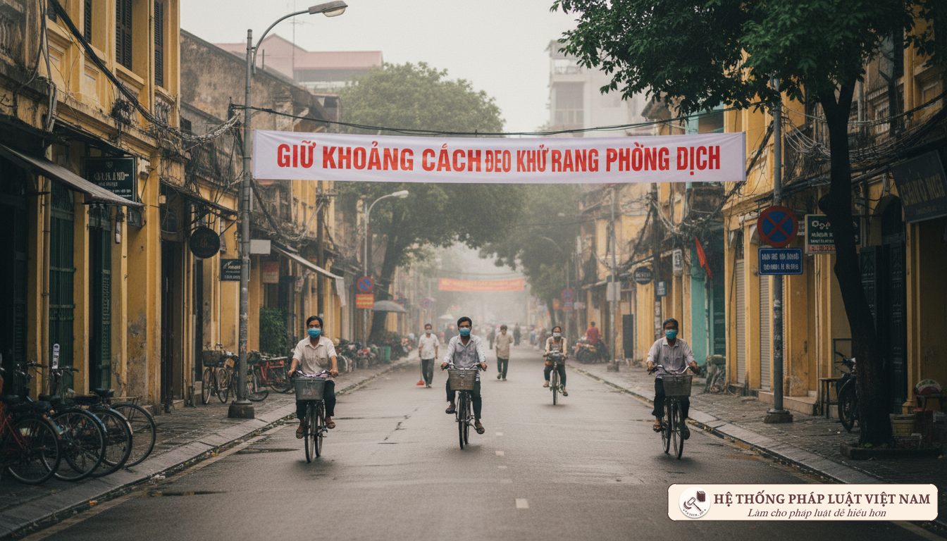 Đường phố Hà Nội vắng vẻ trong đợt dịch tháng 8/2020