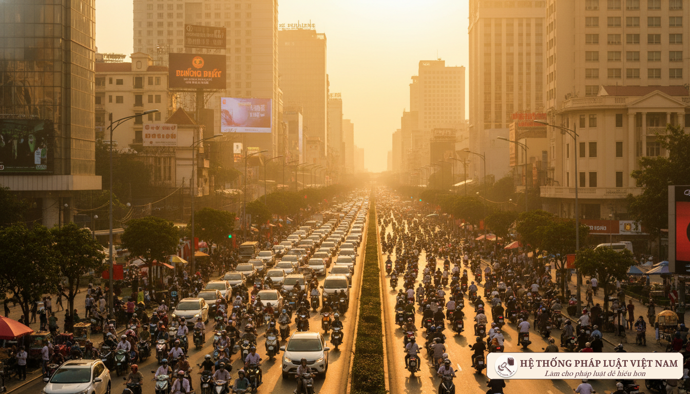 Giao thông Hà Nội giờ cao điểm