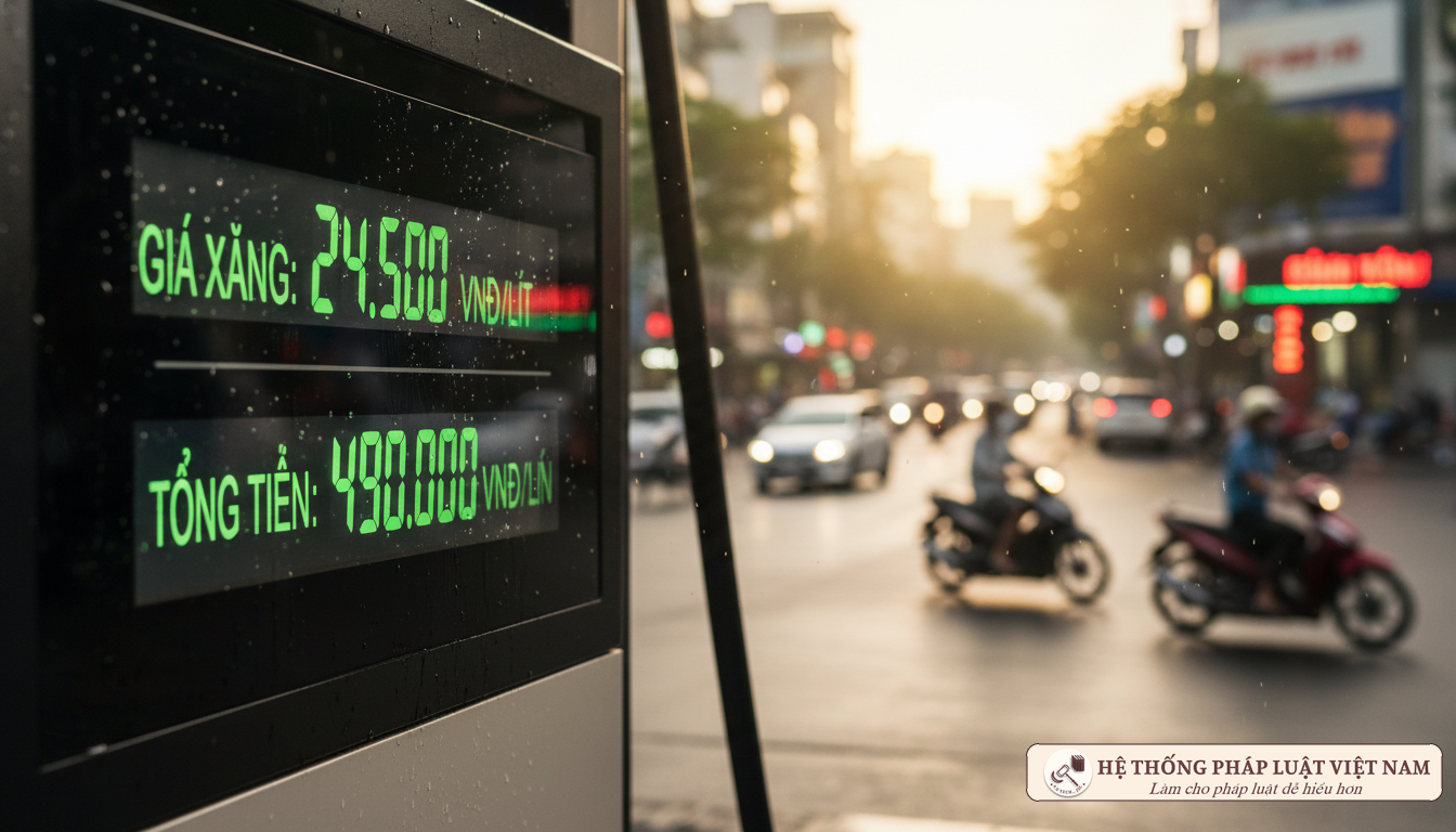 Màn hình giá xăng dầu