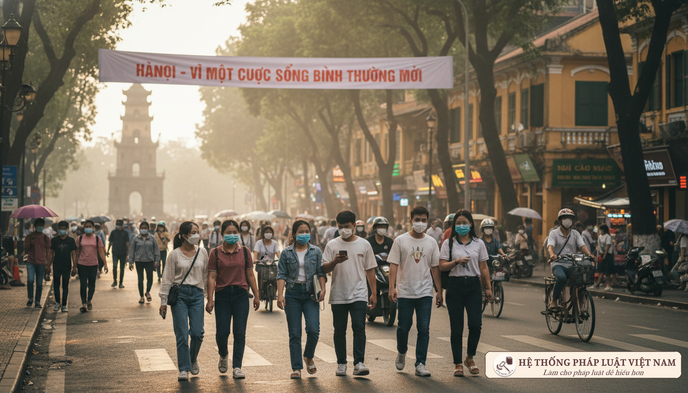 Hà Nội vùng xanh tháng 11/2021