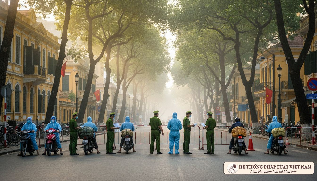 Hà Nội siết chặt kiểm soát: Giấy đi đường phải có xác nhận của UBND phường từ ngày 23/8/2021
