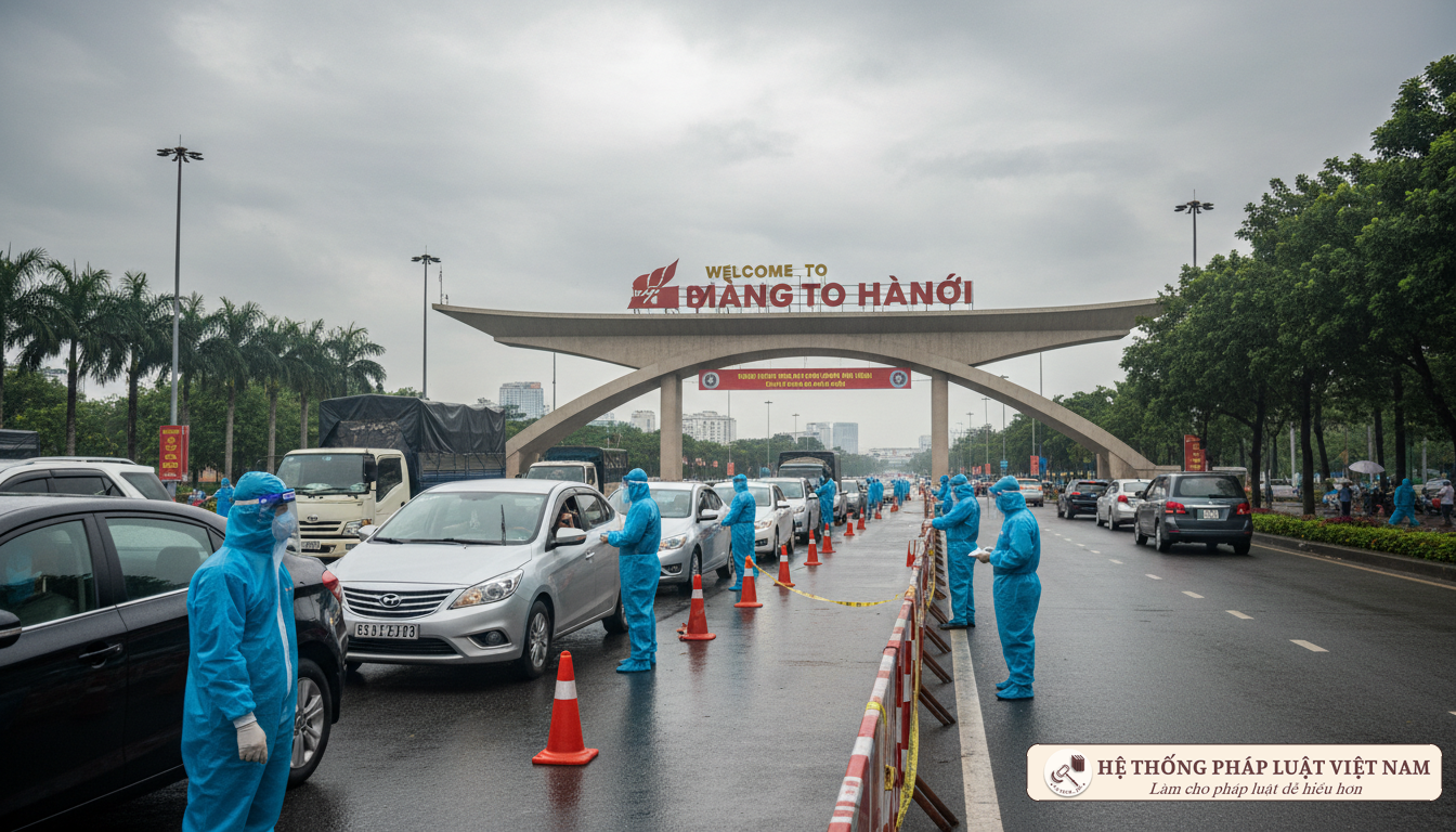 Hà Nội &quot;siết&quot; chặt cửa ngõ: Toàn bộ người từ vùng giãn cách phải cách ly tập trung từ 0h ngày 22/7/2021
