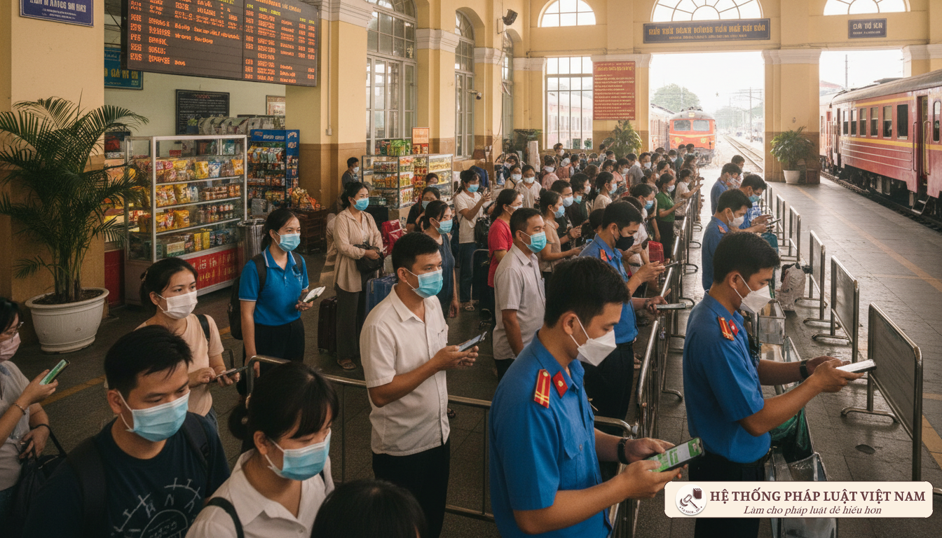 Đi tàu hỏa thời &#039;bình thường mới&#039;: Chỉ cần ứng dụng PC-COVID để khai báo y tế từ 31/10/2021
