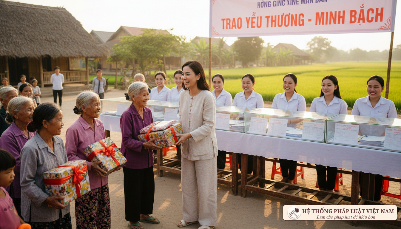 Nghệ sĩ làm từ thiện minh bạch