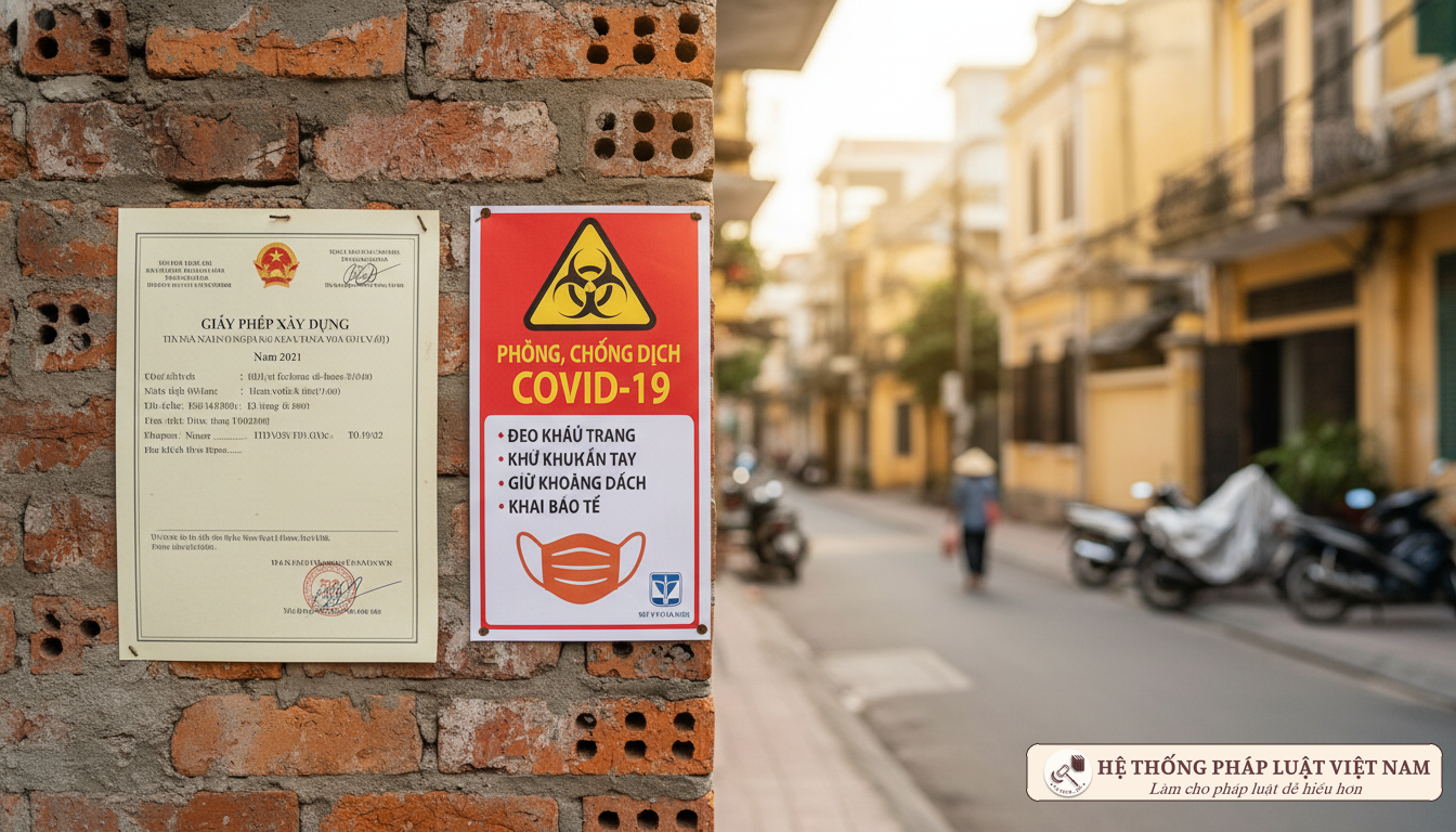 Thông báo dừng thi công tại Hà Nội 2021
