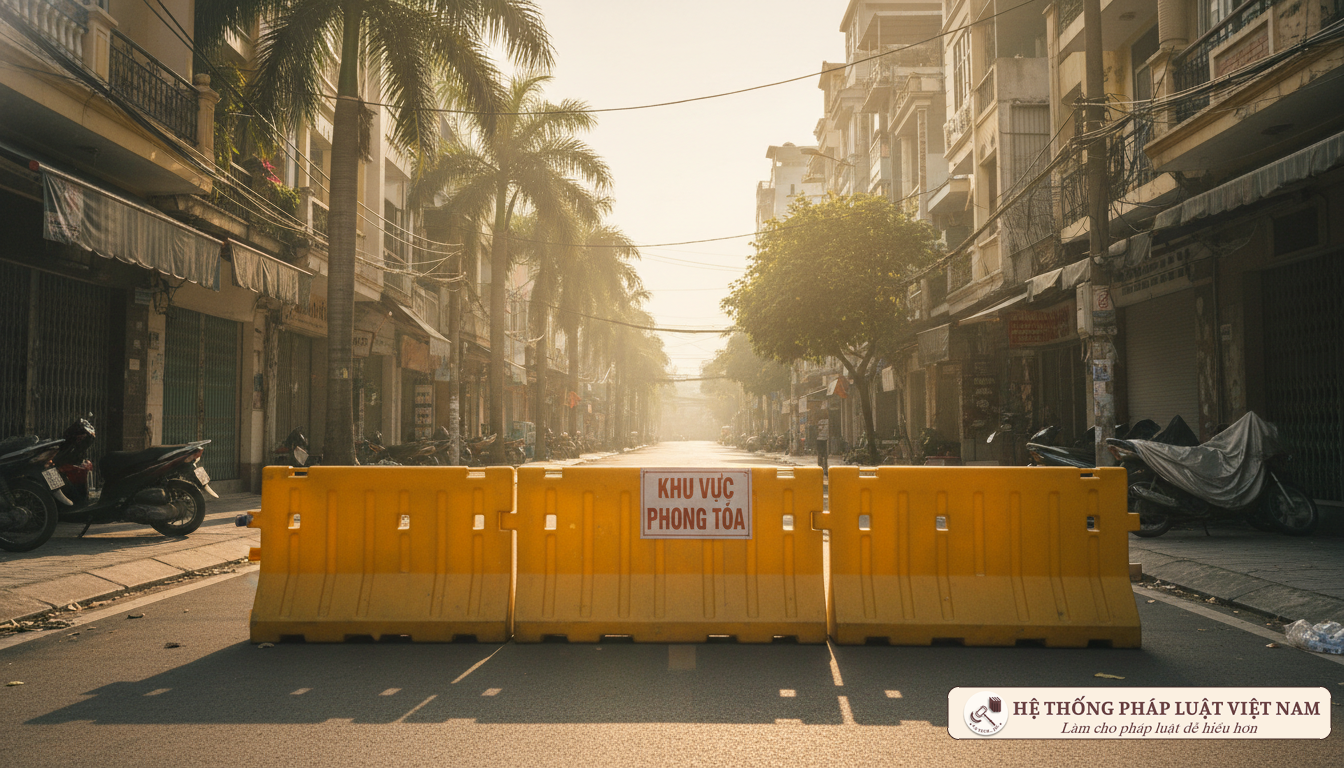 Khu vực phong tỏa tại TP. Hồ Chí Minh tháng 7/2021