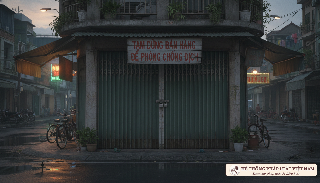 Cửa hàng ăn uống tại TP.HCM đóng cửa tạm dừng kinh doanh
