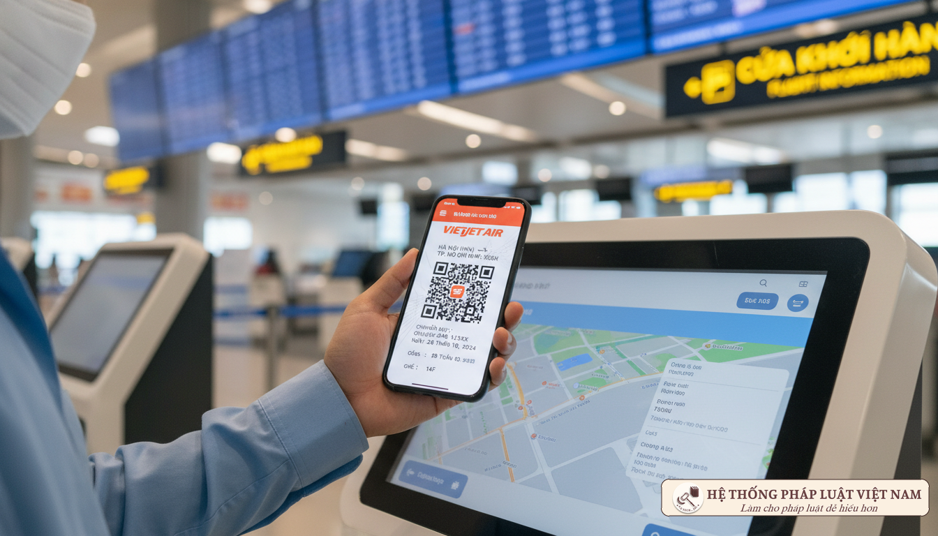 Check-in vé điện tử tại sân bay