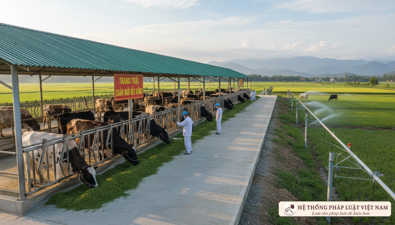 Trang trại chăn nuôi hiện đại tại Việt Nam
