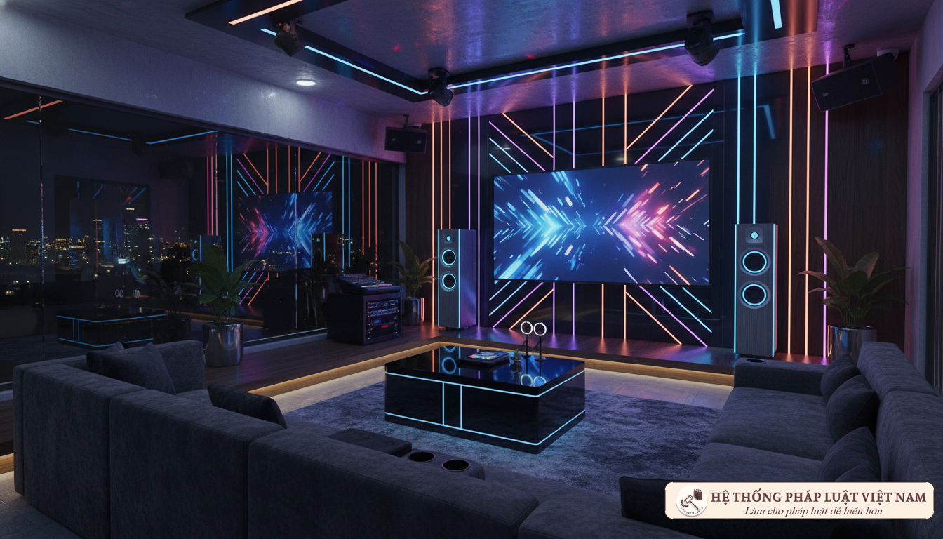 Phòng Karaoke hiện đại đúng chuẩn