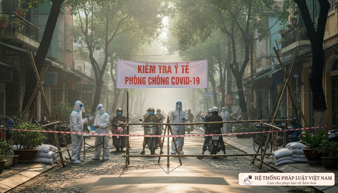 Chốt kiểm soát dịch bệnh tại Hà Nội năm 2021