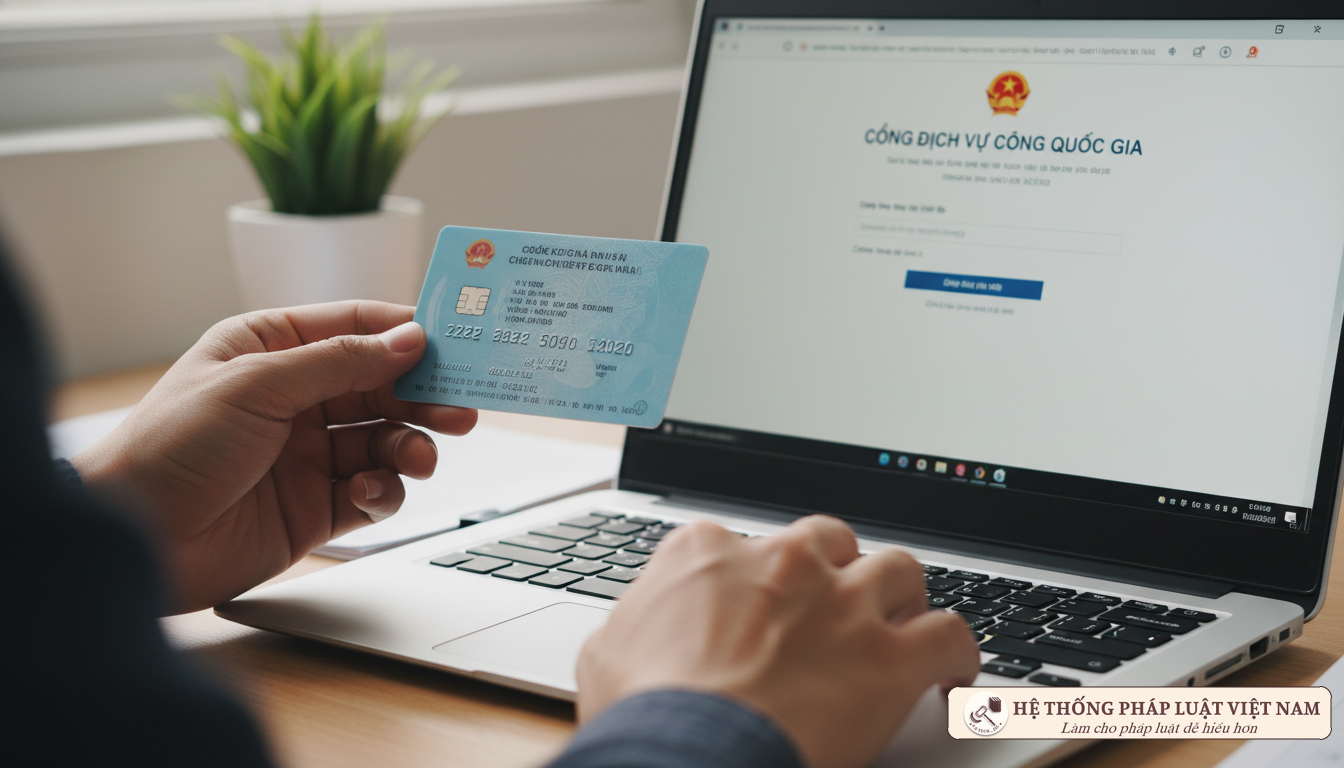 Người dân thực hiện thủ tục cư trú trực tuyến