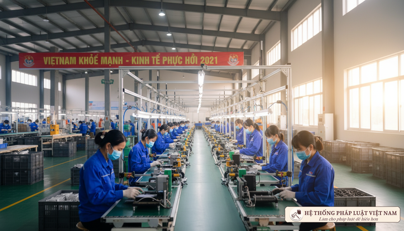 Hoạt động sản xuất an toàn tại nhà máy ở Hà Nội