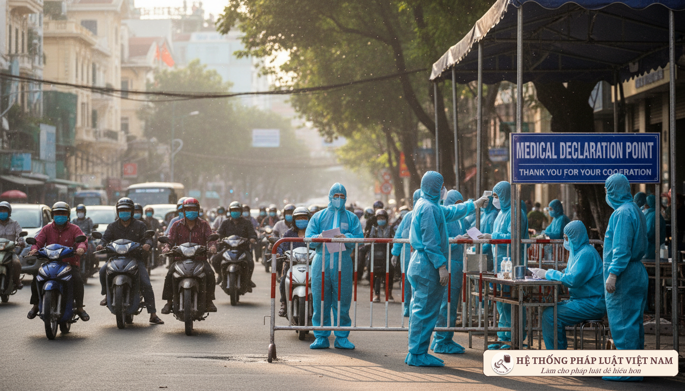 Kiểm soát y tế tại Hà Nội tháng 7 năm 2021