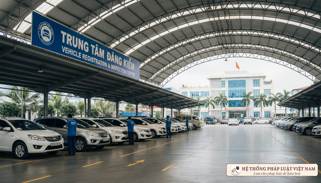 Hoạt động kiểm định xe cơ giới tại trung tâm đăng kiểm