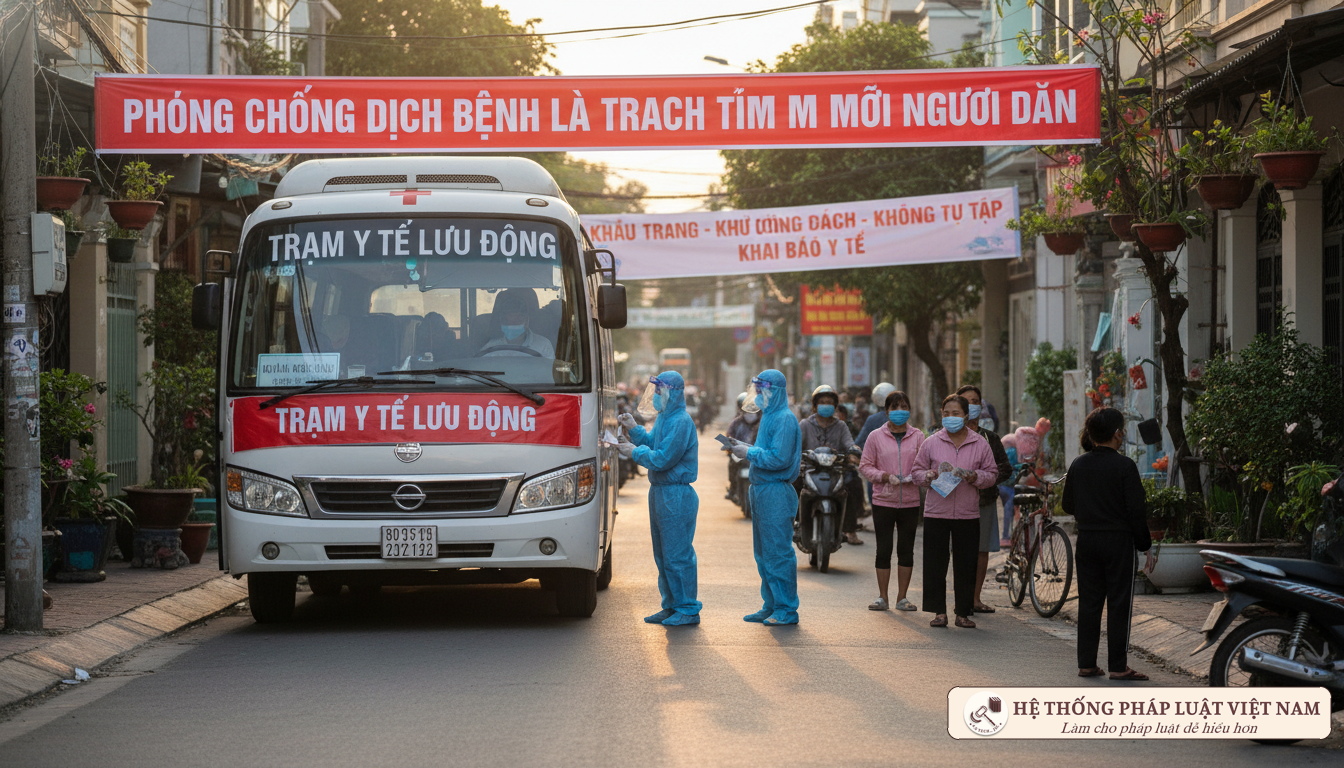 Trạm y tế lưu động phòng chống dịch Covid-19
