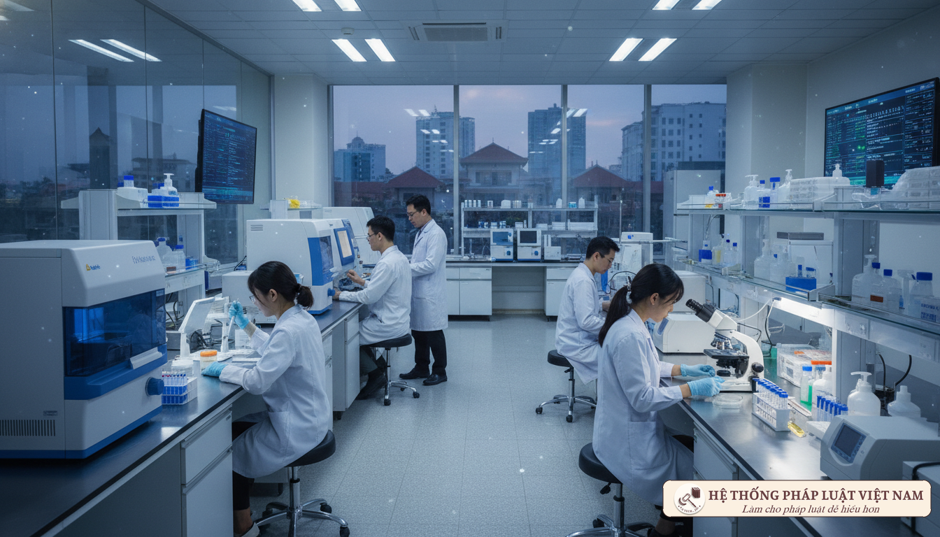 Phòng xét nghiệm y tế hiện đại tại Việt Nam