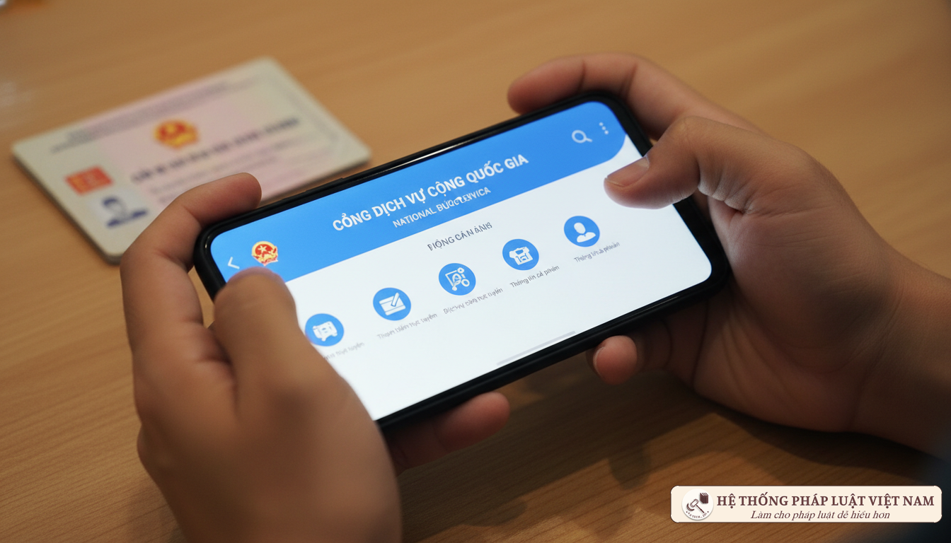 Dịch vụ công trực tuyến trên điện thoại