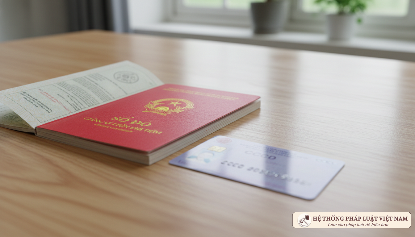 Sổ đỏ và thẻ Căn cước công dân
