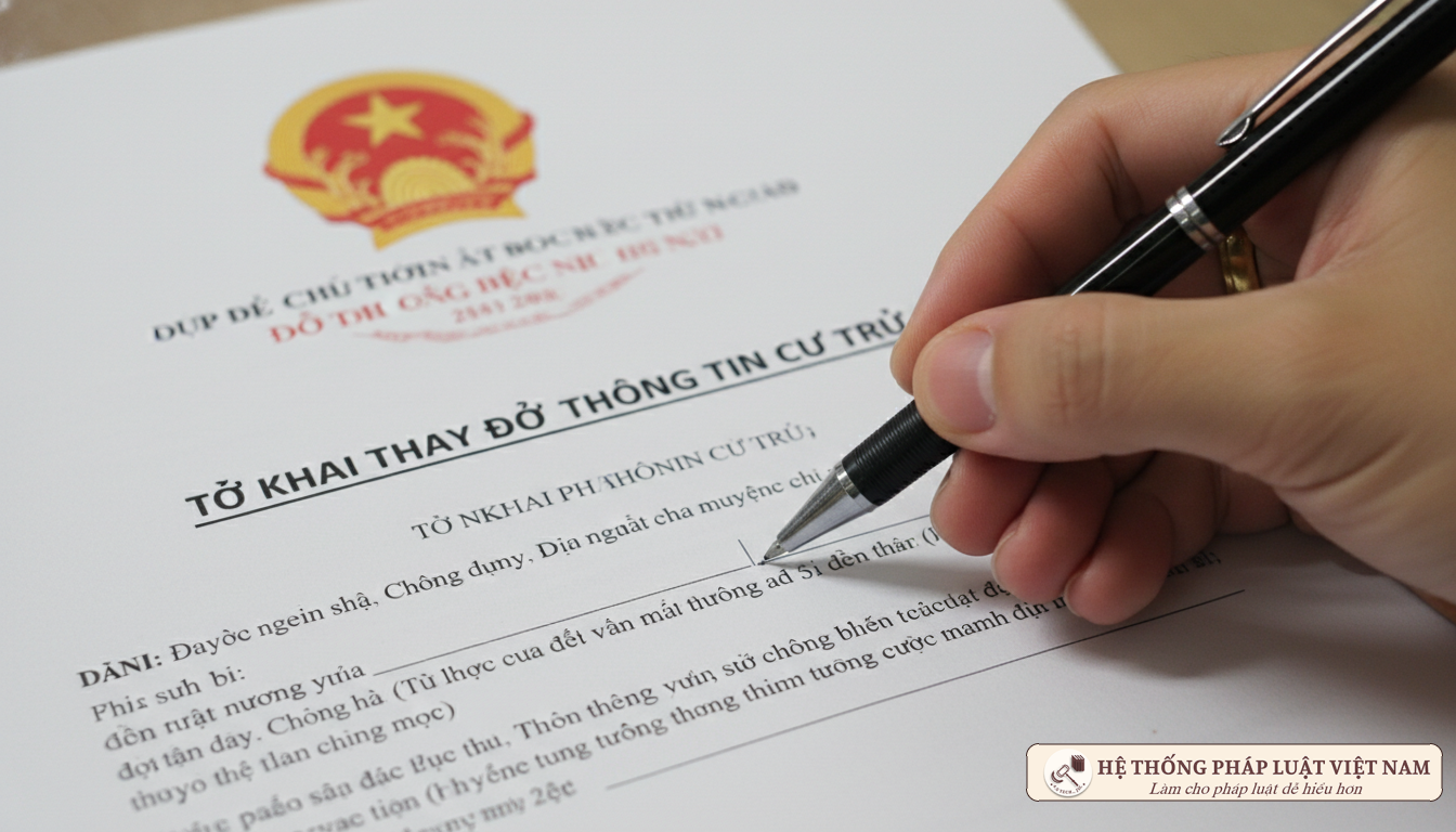 Ký tờ khai cư trú CT01