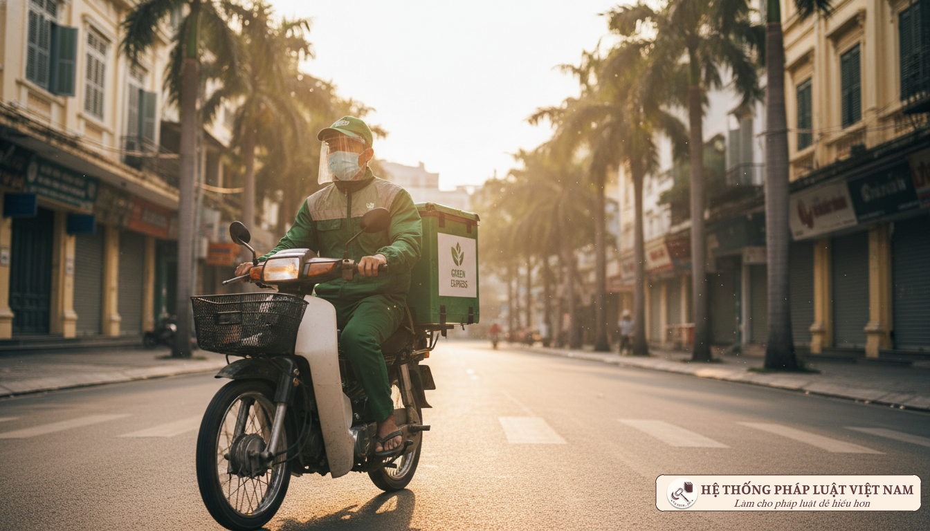 Shipper hoạt động liên quận tại TP.HCM năm 2021