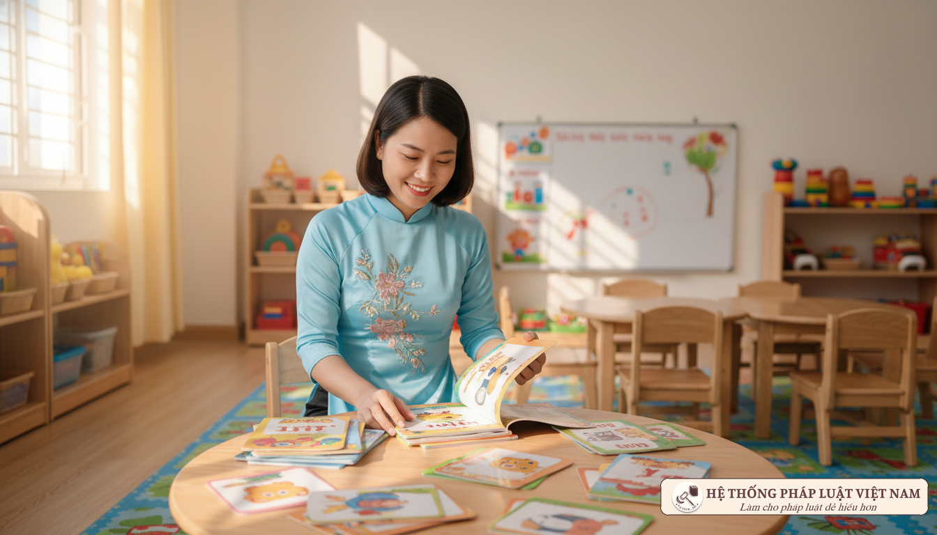 Từ 21/12/2021: Siết chặt quy trình biên soạn và lựa chọn tài liệu cho trẻ mầm non
